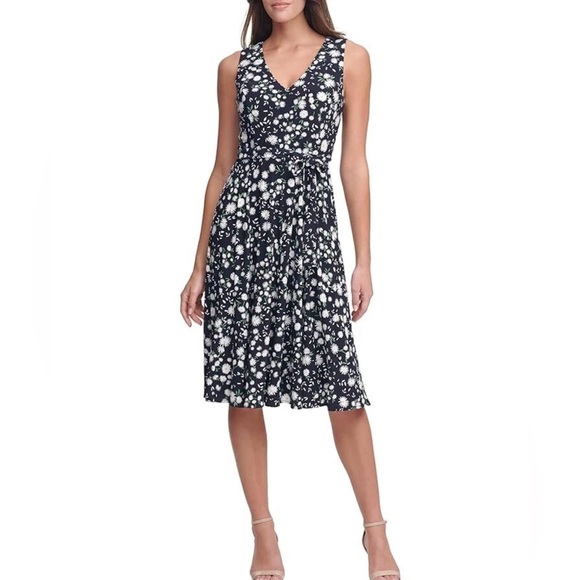 Tommy Hilfiger Women's Sleeveless Floral Dress Size 6 Excellent Condition - Picture 1 of 7